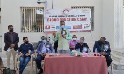 ഖത്തര്‍ ഇന്ത്യന്‍ സോഷ്യല്‍ ഫോറം മെഗാ രക്തദാന ക്യാമ്പ് സംഘടിപ്പിച്ചു