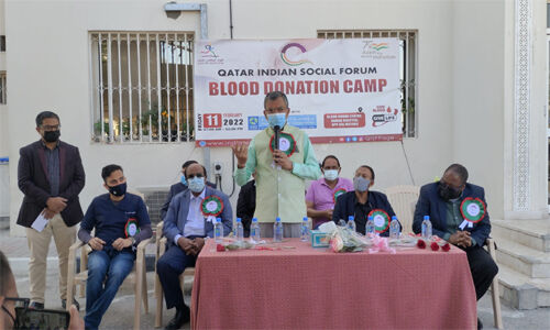 ഖത്തര്‍ ഇന്ത്യന്‍ സോഷ്യല്‍ ഫോറം മെഗാ രക്തദാന ക്യാമ്പ് സംഘടിപ്പിച്ചു