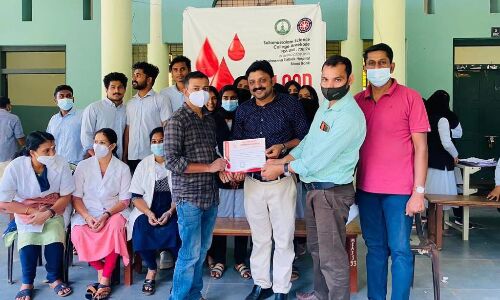 സുല്ലമുസ്സലാം സയൻസ് കോളജ് എൻഎസ്എസ് യൂനിറ്റ് 84 യൂനിറ്റ് രക്തം നൽകി