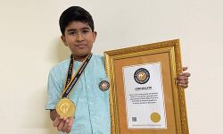 റൂബിക്സ് ക്യൂബ്സ്, ധ്യാൻ എസ് ജിത്തിന് ലോക റെക്കോർഡ്