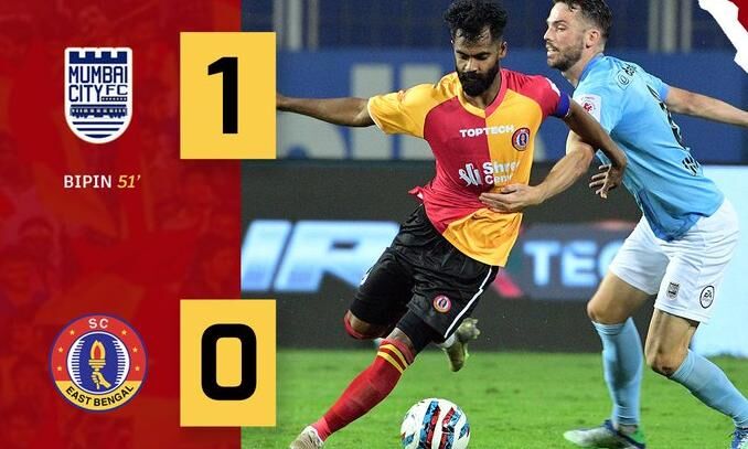 ഐഎസ്എല്‍; ഈസ്റ്റ് ബംഗാളിനെ വീഴ്ത്തി മുംബൈ ടോപ് ഫോറില്‍