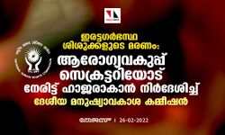 ഇരട്ടഗര്‍ഭസ്ഥ ശിശുക്കളുടെ മരണം: ആരോഗ്യവകുപ്പ് സെക്രട്ടറിയോട് നേരിട്ട് ഹാജരാകാന്‍ നിര്‍ദേശിച്ച് ദേശീയ മനുഷ്യാവകാശ കമ്മീഷന്‍