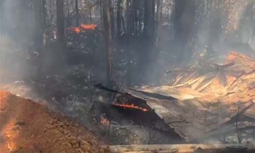 തൃശൂര്‍ സ്‌കൂള്‍ ഓഫ് ഡ്രാമ കാംപസില്‍ തീപിടുത്തം