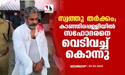 സ്വത്തു തർക്കം; കാഞ്ഞിരപ്പള്ളിയിൽ സഹോദരനെ വെടിവച്ച് കൊന്നു
