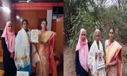 വനിതാ ദിനത്തില്‍ ഉപഹാരം നല്‍കി ആദരിച്ചു