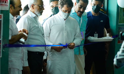 സുല്ലമുസ്സലാം സയന്‍സ് കോളജിലെ ഇന്‍ഡോര്‍ സ്റ്റേഡിയം ഉദ്ഘാടനം ചെയ്ത് രാഹുല്‍ ഗാന്ധി എംപി