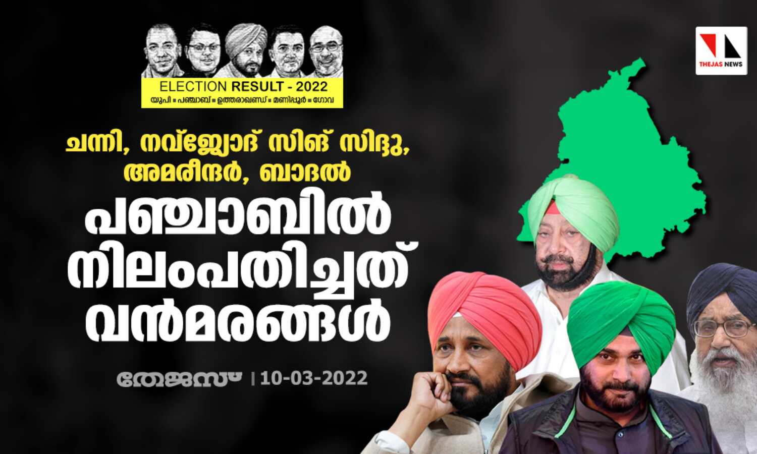 ചന്നി, നവ്ജ്യോദ് സിങ് സിദ്ദു, അമരീന്ദര്, ബാദല്; പഞ്ചാബില് നിലംപതിച്ചത് വന്മരങ്ങള് ചന്നി, നവ്ജ്യോദ് സിങ് സിദ്ദു, അമരീന്ദര്, ബാദല്; പഞ്ചാബില് നിലംപതിച്ചത് വന്മരങ്ങള്
