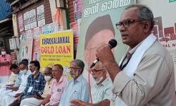 കെ റയില്‍ വിരുദ്ധ സമര ജാഥക്ക് മാള സെന്ററില്‍ സ്വീകരണം