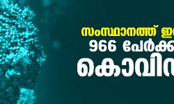 സംസ്ഥാനത്ത് ഇന്ന് 966 പേര്‍ക്ക് കൊവിഡ്