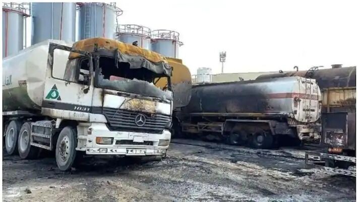 യുഎഇയിലെ തീപ്പിടുത്തത്തില് കത്തിയമര്ന്നത് 10 ടാങ്കറുകള് യുഎഇയിലെ തീപ്പിടുത്തത്തില് കത്തിയമര്ന്നത് 10 ടാങ്കറുകള്