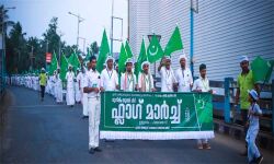 യൂത്ത് ലീഗ്  ഫ്‌ലാഗ് മാര്‍ച്ച് നടത്തി