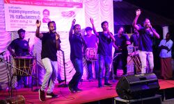 ആവേശം വിതറി കാഞ്ഞൂര്‍ നാട്ടു പൊലിമയുടെ നാടന്‍ പാട്ട്