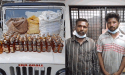 272 കുപ്പി മദ്യവുമായി രണ്ട് പേരെ അഗളി എക്‌സൈസ് പിടികൂടി