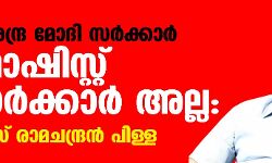 നരേന്ദ്ര മോദി സർക്കാർ ഫാഷിസ്റ്റ് സർക്കാർ അല്ല: എസ് രാമചന്ദ്രൻ പിള്ള