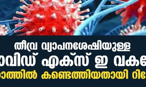 തീവ്ര വ്യാപനശേഷിയുള്ള കൊവിഡ് എക്‌സ് ഇ വകഭേദം ഗുജറാത്തില്‍ കണ്ടെത്തിയതായി റിപോര്‍ട്ട്