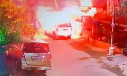 സിസിടിവി കുരുക്കായി; ഇന്‍ഷുറന്‍സ്   തുക തട്ടാന്‍ സ്വന്തം കാര്‍ കത്തിച്ച  ബിജെപി ജില്ലാ സെക്രട്ടറി അറസ്റ്റില്‍ (വീഡിയോ)