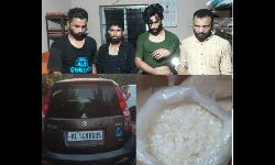 കാറില്‍ കടത്തുകയായിരുന്ന 196 ഗ്രാം എംഡിഎംഎയുമായി നാലു യുവാക്കള്‍ പിടിയില്‍