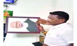 മോദിയുടെ ഛായാചിത്രം നീക്കം ചെയ്തതിനെ ചൊല്ലി തര്‍ക്കം; 63 ബിജെപി പ്രവര്‍ത്തകര്‍ അറസ്റ്റില്‍