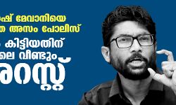 ജിഗ്നേഷ് മേവാനിയെ വിടാതെ അസം പോലിസ്; ജാമ്യം കിട്ടിയതിന് പിന്നാലെ വീണ്ടും അറസ്റ്റ് ജിഗ്നേഷ് മേവാനിയെ വിടാതെ അസം പോലിസ്; ജാമ്യം കിട്ടിയതിന് പിന്നാലെ വീണ്ടും അറസ്റ്റ്