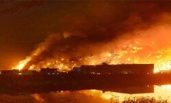 ഒന്നര ദിവസം പിന്നിട്ടു; ഡല്‍ഹിയില്‍ മാലിന്യനിക്ഷേപ കേന്ദ്രത്തിലെ തീയണയ്ക്കാനായില്ല