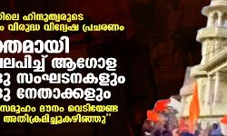 ഇന്ത്യയിലെ ഹിന്ദുത്വരുടെ മുസ്‌ലിം വിരുദ്ധ വിദ്വേഷ പ്രചരണം; ശക്തമായി അപലപിച്ച് ആഗോള ഹിന്ദു സംഘടനകളും ഹിന്ദു നേതാക്കളും