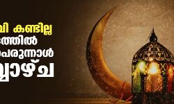 മാസപ്പിറ കണ്ടില്ല; കേരളത്തില്‍ ചെറിയ പെരുന്നാള്‍ ചൊവ്വാഴ്ച