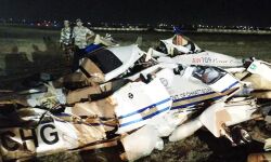 റായ്പൂര്‍ വിമാനത്താവളത്തില്‍ ഹെലികോപ്റ്റര്‍ തകര്‍ന്നുവീണു; രണ്ട് മരണം