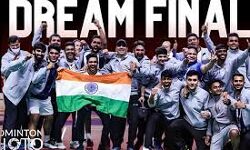 തോമസ് കപ്പില് ചരിത്ര നേട്ടവുമായി ഇന്ത്യന് പുരുഷ ബാഡ്മിന്റണ് ടീം തോമസ് കപ്പില് ചരിത്ര നേട്ടവുമായി ഇന്ത്യന് പുരുഷ ബാഡ്മിന്റണ് ടീം