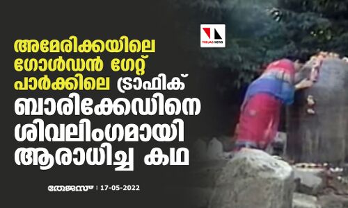 അമേരിക്കയിലെ ഗോള്‍ഡന്‍ ഗേറ്റ് പാര്‍ക്കിലെ ട്രാഫിക് ബാരിക്കേഡിനെ ശിവലിംഗമായി ആരാധിച്ച കഥ