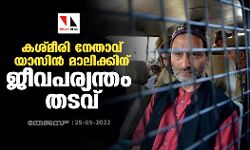 കശ്മീരി നേതാവ് യാസിന്‍ മാലിക്കിന് ജീവപര്യന്തം തടവ്