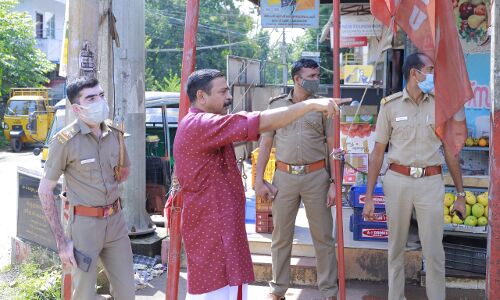 മാളയിലെ അപകട സാധ്യതയുള്ളയിടങ്ങളില്‍   മോട്ടോര്‍ വാഹന വകുപ്പ് പരിശോധന