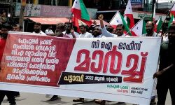 സംസ്ഥാന സെക്രട്ടറി സി എ റഊഫിന്റെ വീട്ടിലെ റെയ്ഡ്; പട്ടാമ്പി സിഐ ഓഫിസിലേക്ക് മാര്‍ച്ച് നടത്തി പോപുലര്‍ ഫ്രണ്ട്