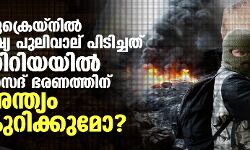 യുക്രെയ്‌നില്‍ റഷ്യ പുലിവാല് പിടിച്ചത്   സിറിയയില്‍ അസദ് ഭരണത്തിന് അന്ത്യം കുറിക്കുമോ?