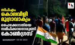 സിപിഎം കൊലവിളി മുദ്രാവാക്യം; ഹൈക്കോടതിയെ സമീപിക്കാനൊരുങ്ങി കോണ്‍ഗ്രസ്