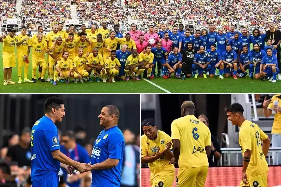 സെലിബ്രേറ്റി എക്‌സിബിഷന്‍; റൊണാള്‍ഡീഞ്ഞോ ടീമിനെ വീഴ്ത്തി റോബര്‍ട്ടോ കാര്‍ലോസ് ടീം