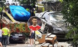 ക്രിസ്റ്റിയാനോയുടെ ബുഗാറ്റി വെറോണ്‍ തകര്‍ന്നു