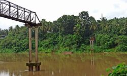 വെള്ളപ്പൊക്കത്തില്‍ തകര്‍ന്ന നടപ്പാലം   പുനര്‍നിര്‍മ്മിക്കാതെ അധികൃതര്‍;  പിന്നില്‍ രാഷ്ട്രീയ കളിയെന്ന് ആരോപണം