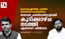 മഹാരാഷ്ട്രയില്‍ പുതിയ സര്‍ക്കാര്‍ രൂപീകരണം; ദേവേന്ദ്ര ഫഡ്‌നാവിസുമായി കൂടിക്കാഴ്ച നടത്തി ഏക്‌നാഥ് ഷിന്‍ഡെ