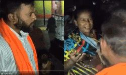 ക്രിസ്ത്യന്‍ പ്രാര്‍ത്ഥനാ സമ്മേളനം ഹിന്ദുത്വര്‍ തടഞ്ഞു (വീഡിയോ)