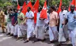 കൈവെട്ടും കാല്വെട്ടും തലവെട്ടി ചെങ്കൊടിനാട്ടും: കൊലവിളി പ്രകടനത്തിന് നേതൃത്വം നല്കി എച്ച് സലാം എംഎല്എ കൈവെട്ടും കാല്വെട്ടും തലവെട്ടി ചെങ്കൊടിനാട്ടും: കൊലവിളി പ്രകടനത്തിന് നേതൃത്വം നല്കി എച്ച് സലാം എംഎല്എ