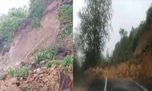 മൂന്നാറില്‍ മണ്ണിടിച്ചില്‍;കൊച്ചി ധനുഷ്‌കോടി ദേശീയപാതയില്‍ ഗതാഗത തടസം