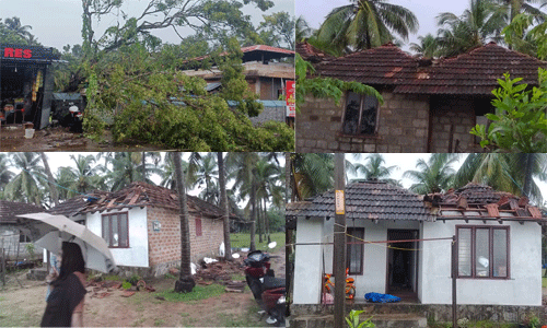 ചാവക്കാട് മിന്നല്‍ ചുഴലി: വ്യാപക നാശനഷ്ടം