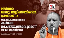 ലഖ്‌നോ ലുലു മാളിനെതിരായ പ്രചാരണം; അക്രമികള്‍ക്കെതിരേ കര്‍ശന നടപടിയുണ്ടാവുമെന്ന് യോഗി ആദിത്യനാഥ്