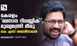 കേരളം ബനാന റിപ്പബ്ലിക്, മുഖ്യമന്ത്രി ഭീരു; കെ എസ് ശബരീനാഥന്‍