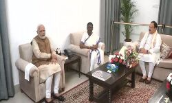 പ്രധാനമന്ത്രി നിയുക്തരാഷ്ട്രപതി ദ്രൗപതി മുര്‍മുവുമായി കൂടിക്കാഴ്ച നടത്തി