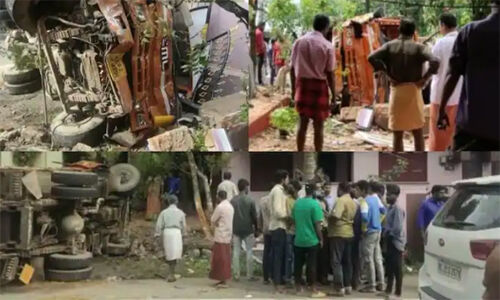 അമിത വേഗതയിലെത്തിയ ടിപ്പര്‍ ലോറി ബൈക്കിലിടിച്ച് മൂന്ന് വയസ്സുകാരി മരിച്ചു; പിതാവിനും മാതാവിനും ഗുരുതര പരിക്ക്