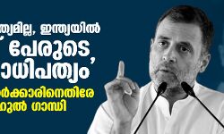 ജനാധിപത്യമില്ല, ഇന്ത്യയില്‍ നാല് പേരുടെ സ്വേച്ഛാധിപത്യം: കേന്ദ്ര സര്‍ക്കാരിനെതിരേ രാഹുല്‍ ഗാന്ധി