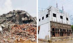 ഹൈദരാബാദില്‍ മുനിസിപ്പല്‍ അധികാരികള്‍ തകര്‍ത്ത പള്ളി പുനര്‍നിര്‍മിക്കുമെന്ന് എഐഎംഐഎം എംഎല്‍എ