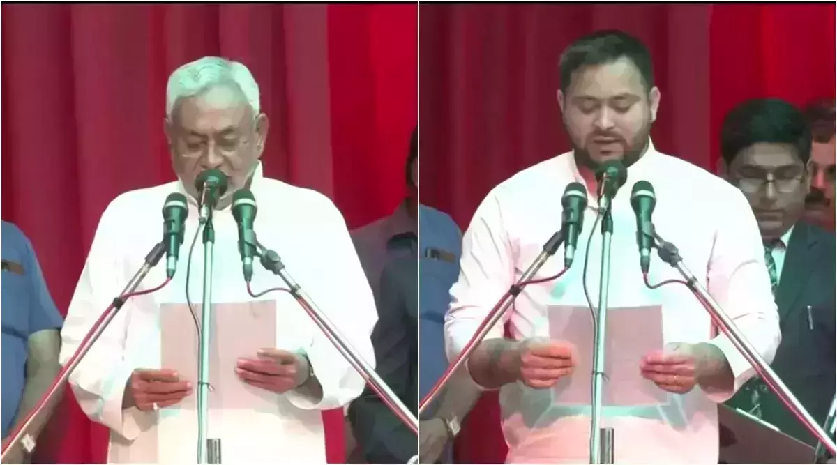 നിതീഷ് കുമാര് മുഖ്യമന്ത്രി, തേജസ്വി യാദവ് ഉപമുഖ്യമന്ത്രി; ബീഹാറില് പുതിയ സര്ക്കാര് നിതീഷ് കുമാര് മുഖ്യമന്ത്രി, തേജസ്വി യാദവ് ഉപമുഖ്യമന്ത്രി; ബീഹാറില് പുതിയ സര്ക്കാര്