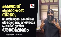 കഞ്ചാവ് പച്ചക്കറിയാണ് സാറേ; ലഹരിമരുന്ന് കേസിലെ വ്ലോഗറുടെ വീഡിയോ പ്രചരിപ്പിച്ചതിൽ അന്വേഷണം